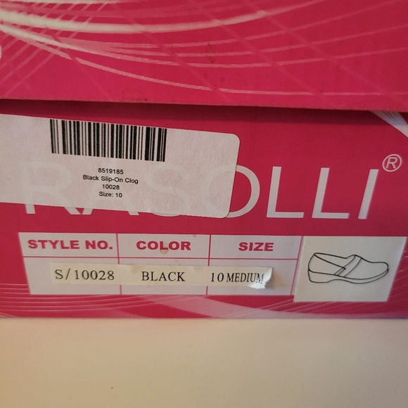 Rasolli Classic Clog Black Women's Size 10 New In Box - Picture 10 of 10